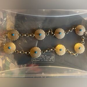 Lightweight silver and Turquoise belt